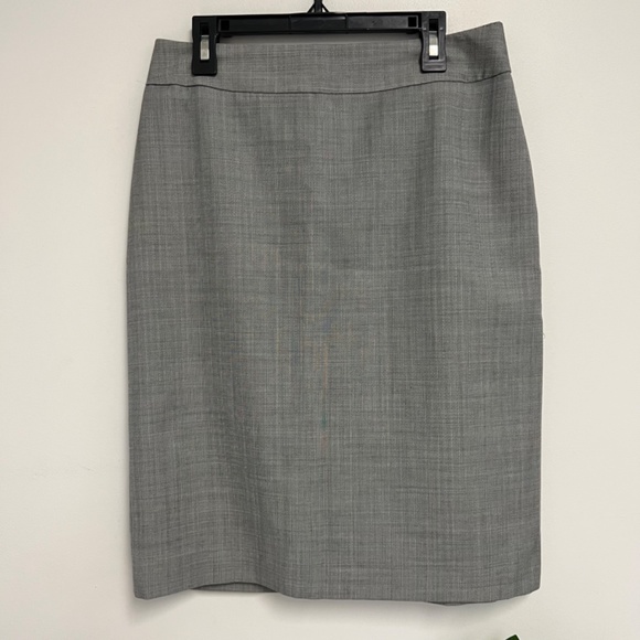 346 brooks brothers gray wool career skirt size 2 - Picture 3 of 5